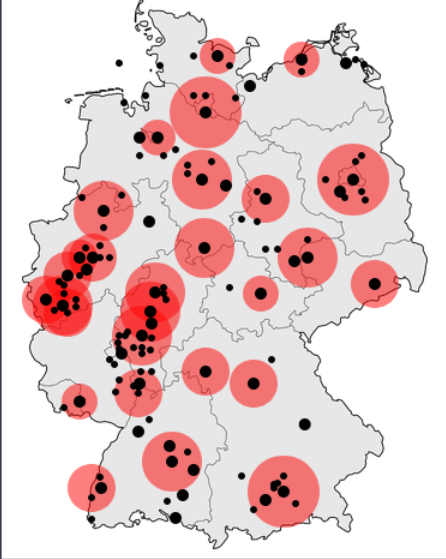 landkarte tierversuchslabore Deutschland